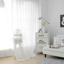 레이스커튼 모느 린넨 레이스 커튼 70x230 스카이블루국내생산 _ 230405EA
