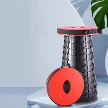 휴대용 의자 트위스트 돼지코 접이식 아코디언 폴딩 간편한 야영 플라스틱, 블루