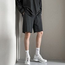 치트키 아콤 피그먼트 밑단컷팅 반바지