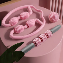 셀프 지압 안마 마사지 롤러 볼 봉 뭉친 종아리 알 승모근 근육 어깨 팔뚝 허벅지 발바닥, 스카이블루-봉(단품)