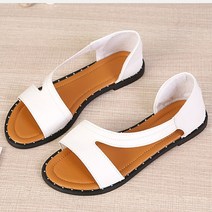 여름 편안한 슬립온 여성 샌들 새로운 리벳 캐주얼 비치 신발 플랫 경량 오픈 토 통기성 블랙