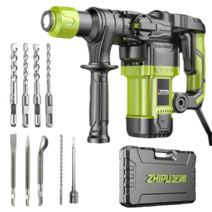 ZHIPU 함마드릴 16980W 뿌레카 쁘레카 해머 드릴 햄머 파괴함마 앙카 착암기 고출력, C세트