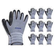 코텍워크 NBR LATEX 코팅 작업용 장갑 10켤레 소형(S), S, 10개, 혼합색상