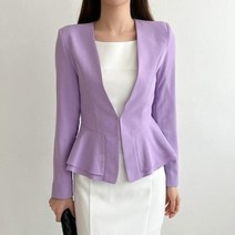 옷자락 [옷자락] 여자 여름 아나운서 정장 마이 스판 자켓
