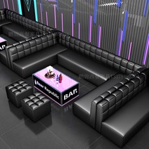 룸싸롱 쇼파 소파 나이트 클럽 카페 까페 식당 코너 U 자형 L 카드 좌석 주문제작, 4 U/L자형 소파 -1m당 단가