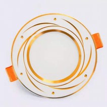 Downlight 가정용 3 색 디밍 LED 알루미늄 골드 블랙 천장 홀 램프 내장 홀 램프 작은 스포트라이트 홈 장식 열, 7 와트 [8-9cm 열기] 3 색 빨강, 자주색 및, 모든 알루미늄 흰색 유성 구리 와이어