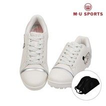 [국내 매장판] MU SPORTS 뮤씨 골프화 스파이크리스 MU21C3AF101-WHT 250797