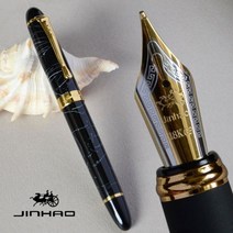 만년필선물의미 입문 쓰는법 각인 파우치 케이스 잉크 충전 iraurita 만년필 jinhao x450 dark green and gold 18 kgp 0.7mm broad 21, 17-그림 쇼로