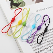 폰고리 핸드폰줄 스트랩 8자고무줄 휴대폰줄, 폰고리-민트