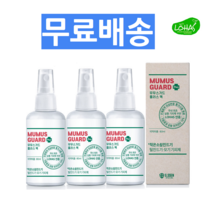 무무스가드플러스80ml 3개 모기기피제 진드기기피제 로하스인증 모기퇴치제, 무무스가드플러스80ml  X3개