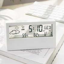 디지털 스마트 온습도계 탁상시계 겸용, 상품선택, 본품