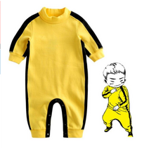 2세여아옷 11개월 이소룡트레이닝복 노랑우주복 아기 봄 100일 웃긴 외출복 유아남매룩