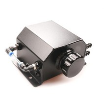 1L 알루미늄 오일 캐치 드레인 플러그 브리더 탱크 연료 범용 스타일, 02 silver