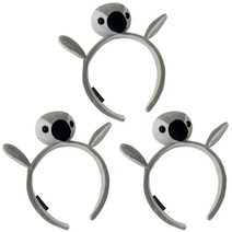 봉제 펭귄 머리띠, 3개