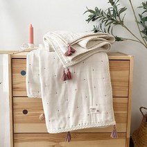 보헤미안 담요 토템 모포 캠핑 이불 얇은 여름 러그 테이블보 차박 레이어 유기농 면 아기 유모차 침구 신생아 액세서리 아기 침대 린넨