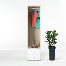 옵티마 롤스크린 드레스룸 500 2단서랍장 시스템옷장, 화이트_GBW037WX-F