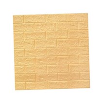 샌드위치 판낼 부자재 이동식 내유 벽돌 벽 스티커 벽난로 TV 배경 홈 데코레이션, 02 YELLOW, 한개옵션1