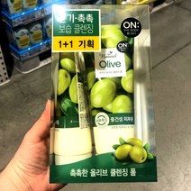 온더바디 더내추럴 클렌징폼 올리브 200g X 2입, 단품