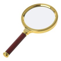 루페 루뻬인기 90mm 핸드헬드 10X 확대경 루페 독서용 보석 드롭쉬핑, 01 Brown_01 10X_01 Other