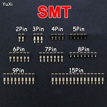 YUXI 1pcs SMT 포고 핀 커넥터 Pogopin 배터리 스프링로드 접촉 테스트 프로브 전원 충전 헤더 2.54 그리드, 02 3Pin High-7mm