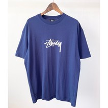 스투시 STOCK SS 티셔츠 ST025001 다크네이비 MENS