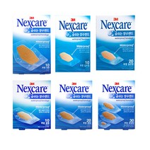 3M숨쉬는방수밴드넥스케어 일반혼합 밴드반창고, 투명 대형 10매