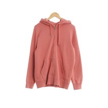 유니클로 다크핑크 면 후드집업 남자 3729