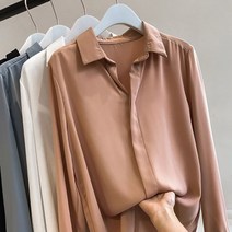 여성 세련된 긴팔 셔츠 블라우스 4컬러 면접용 하객룩 _ 321227EA