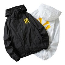 NASA 후드 뉴욕 양키즈 UV 통기성 윈드 브레이크 자켓