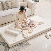 메모리폼 토퍼 매트리스 오가닉 면 푹신한 침대 매트 싱글