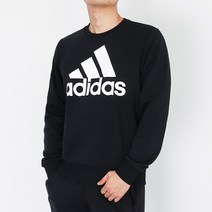 아디다스 맨투맨 기모안감맨투맨티 BL 플리스 맨투맨 검흰