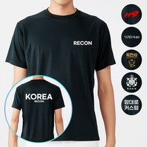 쿨 수색대 쿨론 블랙 RECON 반팔티셔츠 길단 유니폼 제작 커스텀