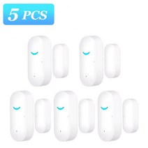 누가 왔는지 알려주는 문열림 알림기기Tuya 스마트 와이파이 도어 센서 열기 폐쇄 감지기 홈 알람 알렉사와, CHINA_5PCS