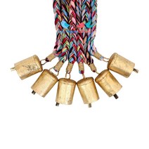 마이 니들위들 러스틱 벨 크리스마스 장식 레인 실 선물용 탑퍼 홀리데이 메탈 벽난로 맨틀, Cone - 6 Pcs