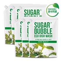 슈가버블 친환경 주방세제 허브메들리 1.2Lx6개, 6개, 1.2L