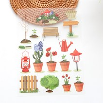 3D전사지]Garden-6 가든식물 (99832) 의류 열전사지 스티커
