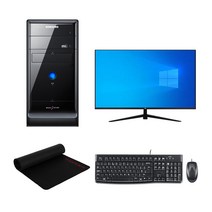 삼성전자 사무용 컴퓨터 데스크탑 PC Q8300 4GB SSD 128GB 윈도우10 24인치모니터 풀세트
