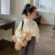 키즈 여아 크롭 바람막이 점퍼