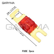 ANS-H 1 웨이 Midi 퓨즈 홀더 ANS-8 안전 플레이트베이스 카 캐리어 퓨즈 박스 볼트 타입 20A 50A 70A 80A, 02 U type Fuse x 2pcs_01 20A