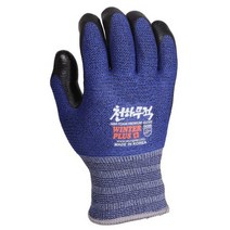 윈터플러스 NBR 코팅장갑 혹한기용 블루 L 천하무적, 없음, 상세설명 참조