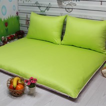 매트형 대방석세트 대방석 등쿠션 미니쿠션 전체속통포함 휴식매트, 선택_04-연두