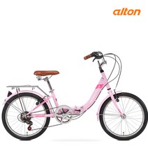 알톤 2021 스파조 20 인치 미니벨로 폴딩자전거, 2021 스파조 20 - 핑크, 무료조립+무료배송+7종 사은품