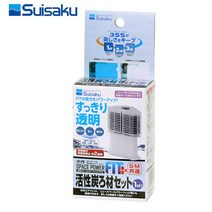 수이사쿠 활성탄 여과재 리필필터 1개입 [에어/파워/터틀필터 겸용], 1개