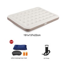 소파 베개 공기 팽창식 여행 매트리스 에어매트릭스 뒷좌석 범용 야외 캠핑 매트, Beige-C-M