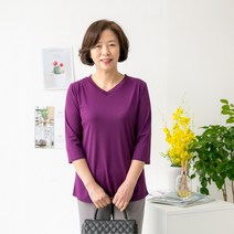 엄마옷 마미소 심플브이넥