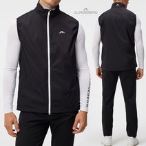 제이린드버그 23FW ASH 라이트웨이트 패커블 블랙 골프조끼