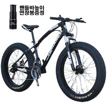 쇼핑타임 4.0 산악 광폭 타이어 자전거 팻바이크 30단, 20인치, 오렌지