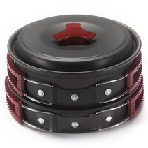벨락코펠 벨락s9 티타늄코펠 포켁드림Portable Camping Tableware Cooking Set Outdoor Cookware Pan Pot B, 01 빨간