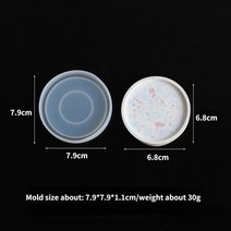 실리콘몰드 수제 석고 시멘트 금형타원형 트레이 시멘트 실리콘 몰드 DIY 불규칙한 접시 코스터 화분베이, 04 B-Round