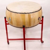 난타북 국악 사물놀이 공연 큰북 난타공연 풍물놀이, 7인치 징과 드럼+ 드럼 스틱 + 드럼 스탠드